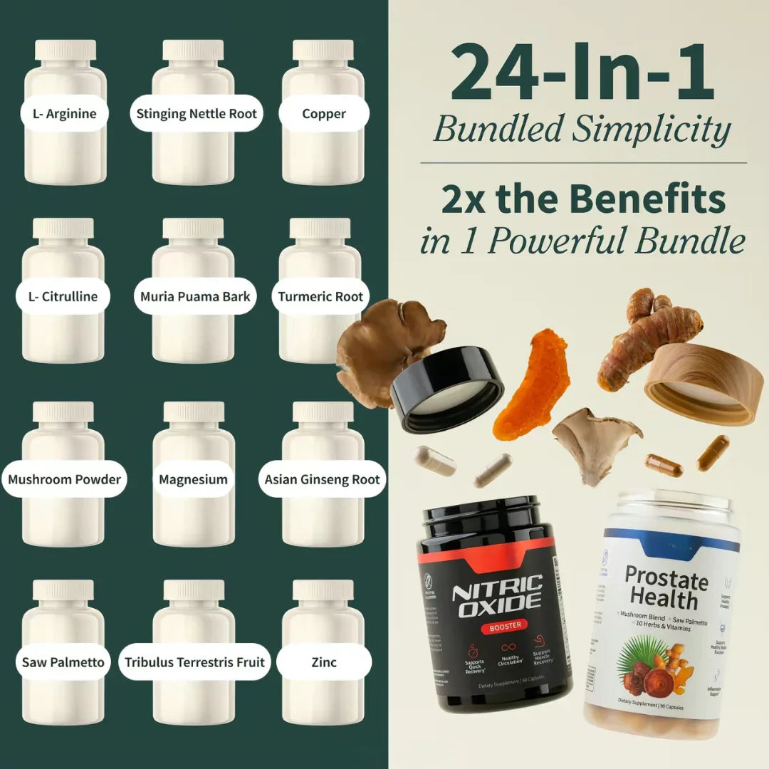 The Alpha Bundle | Nitric Oxide Booster + Prostate Health