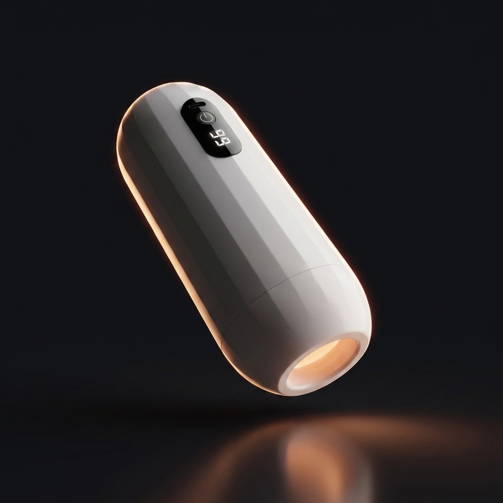 Virex Pro — RF thermal therapy device, dark premium render