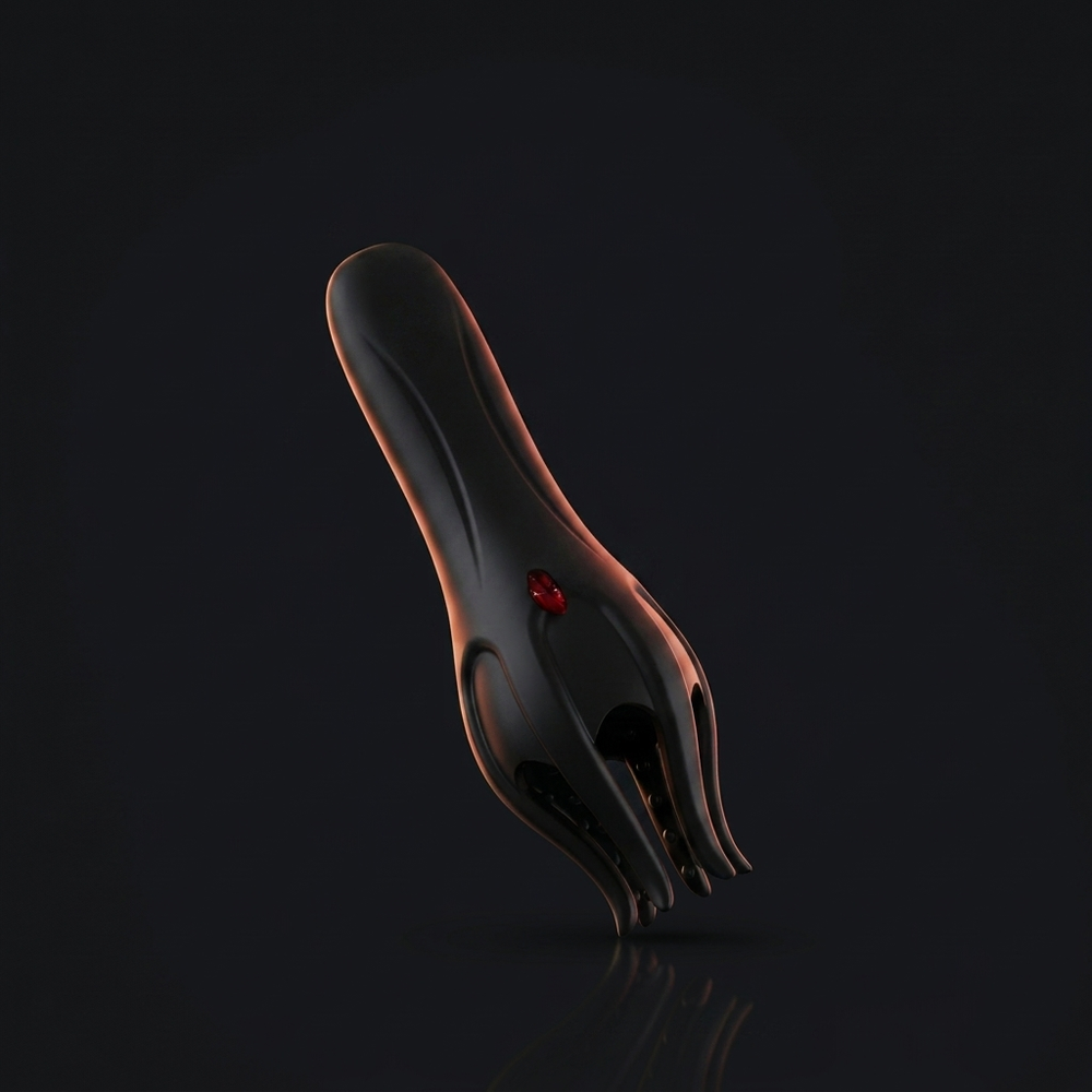 Neuman Wave Therapy Pro — shockwave-inspired therapy device, dark premium render