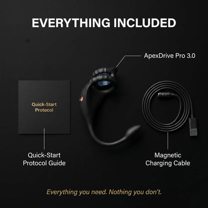 Everything included — quick-start guide, magnetic charging cable