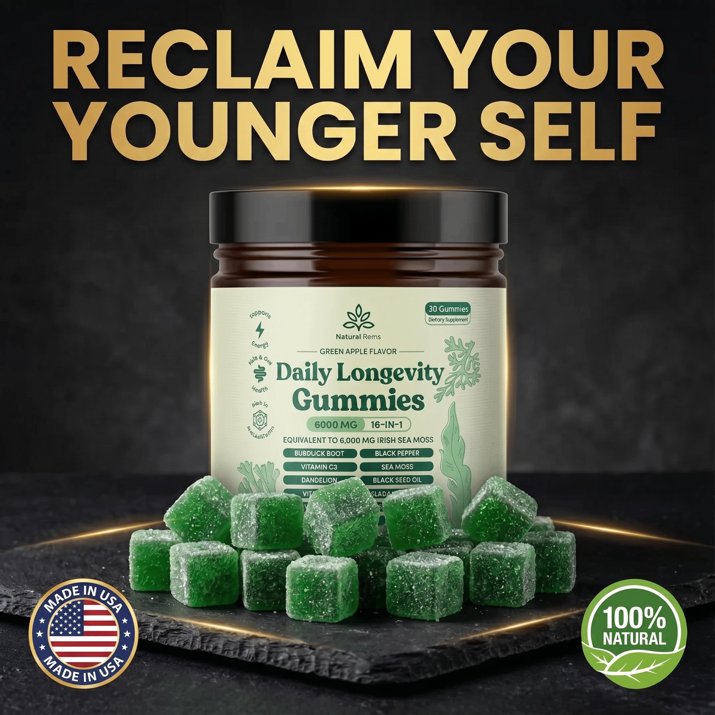 OceanPower™ Daily Longevity Gummies