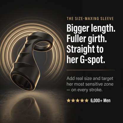 Bigger length, fuller girth, straight to her G-spot