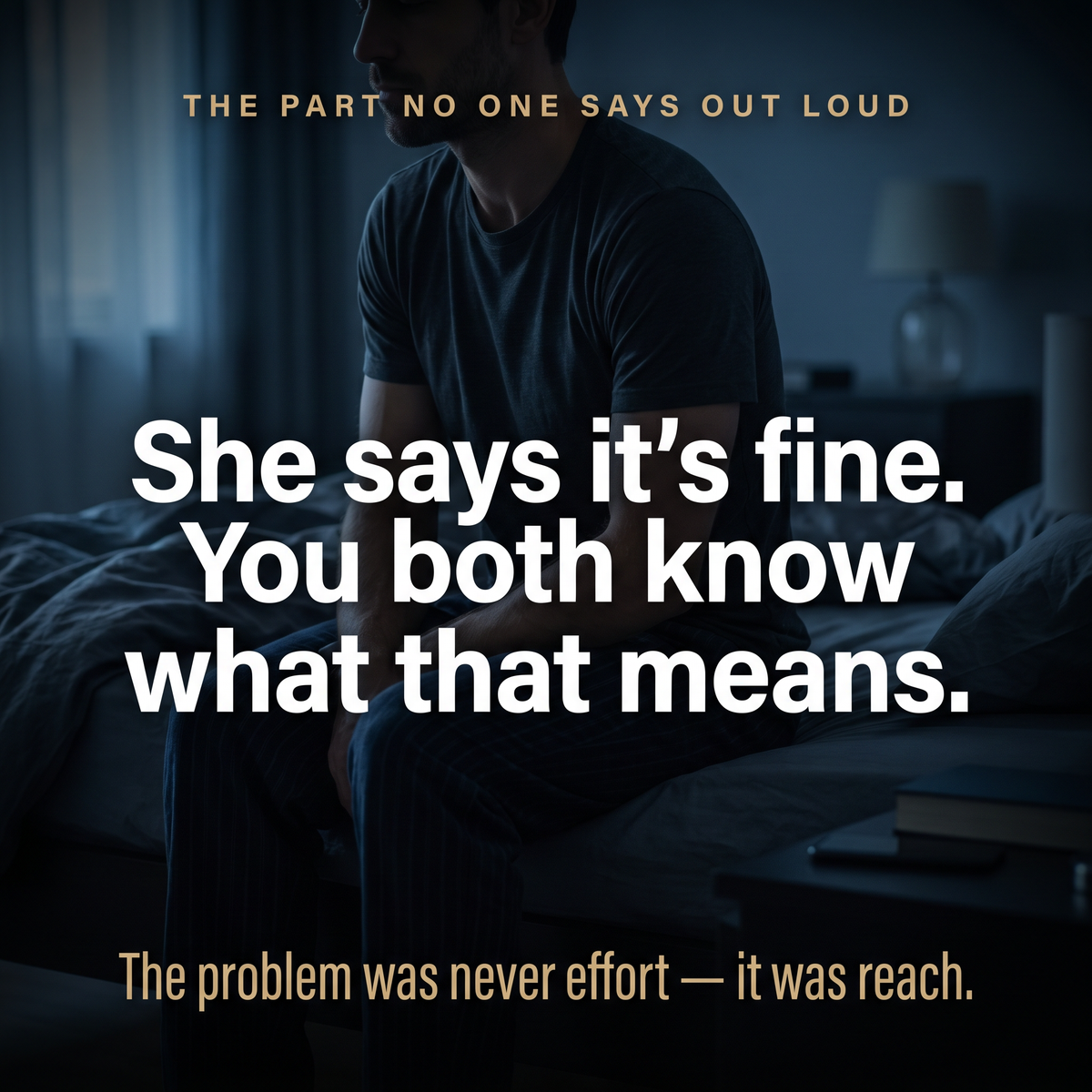 The problem most men don't talk about