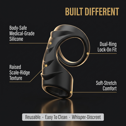 Built different — medical-grade silicone, dual-ring design