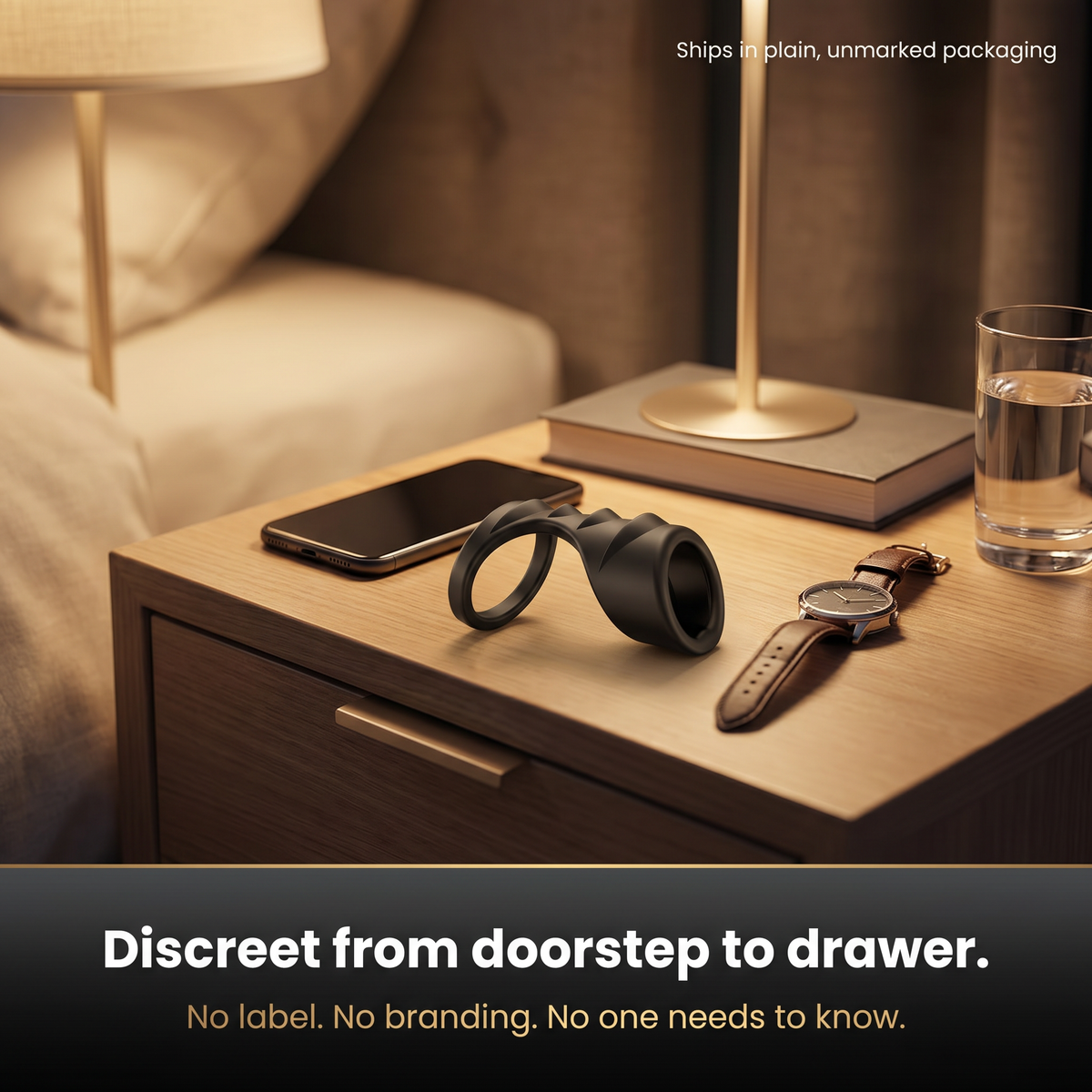 Ships in discreet plain packaging