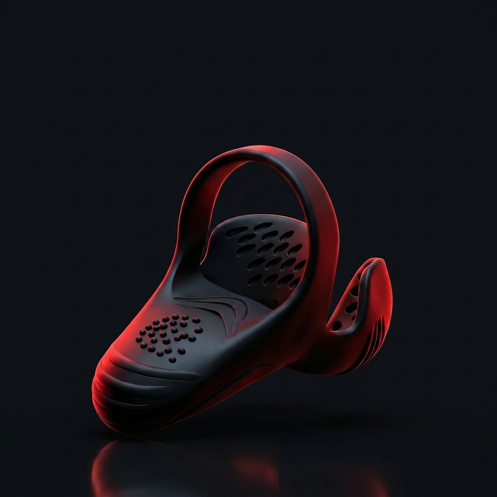 Neuman ApexDrive Pro — Li-ESWT + EMS therapy device, dark premium render