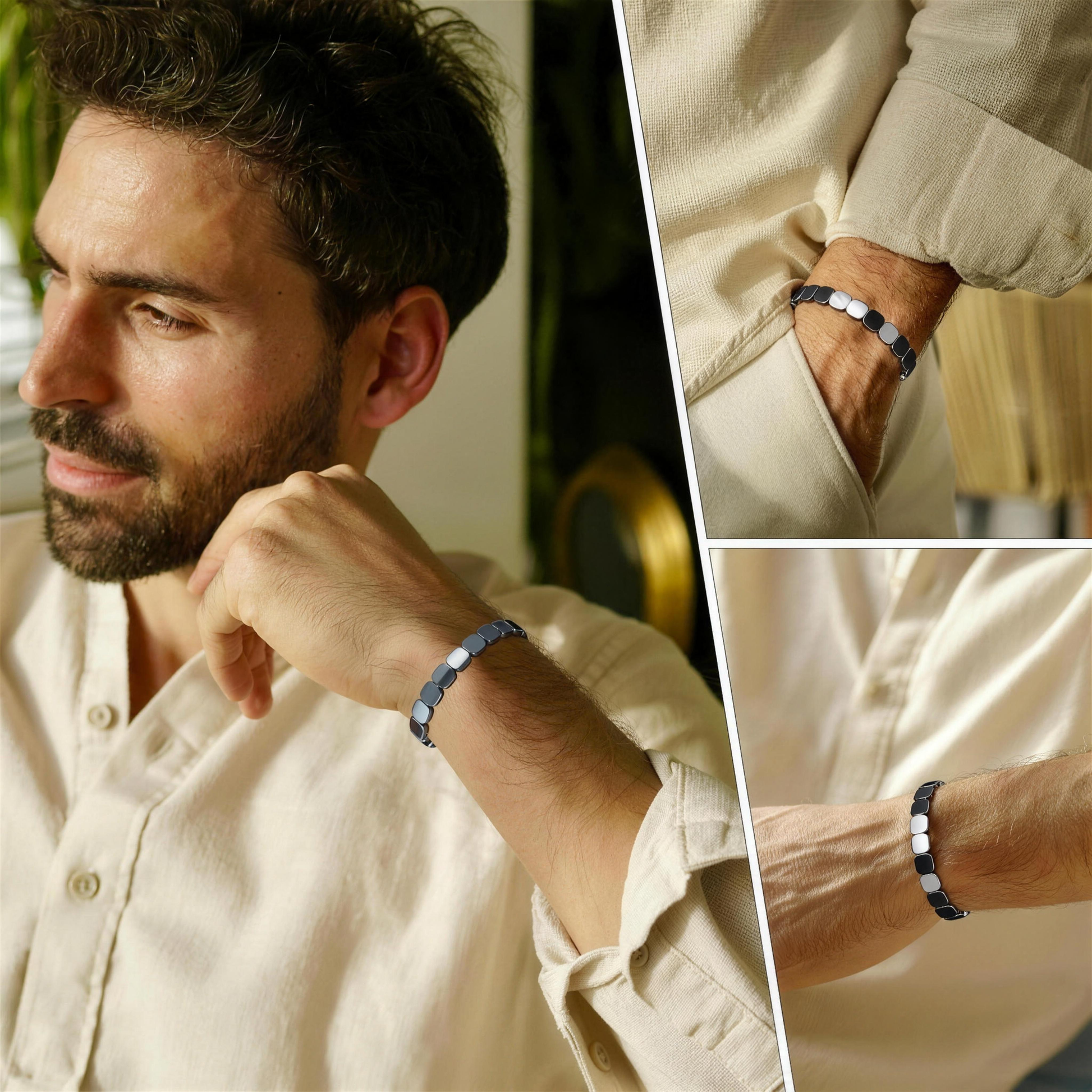 Ferrox™ hematite bracelet — lifestyle
