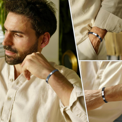 Ferrox™ hematite bracelet — lifestyle
