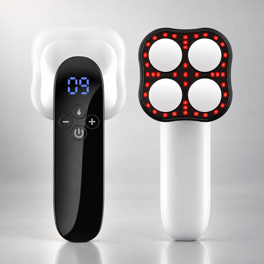 Vonic Elite Dual Therapy, front control face and four-point treatment head