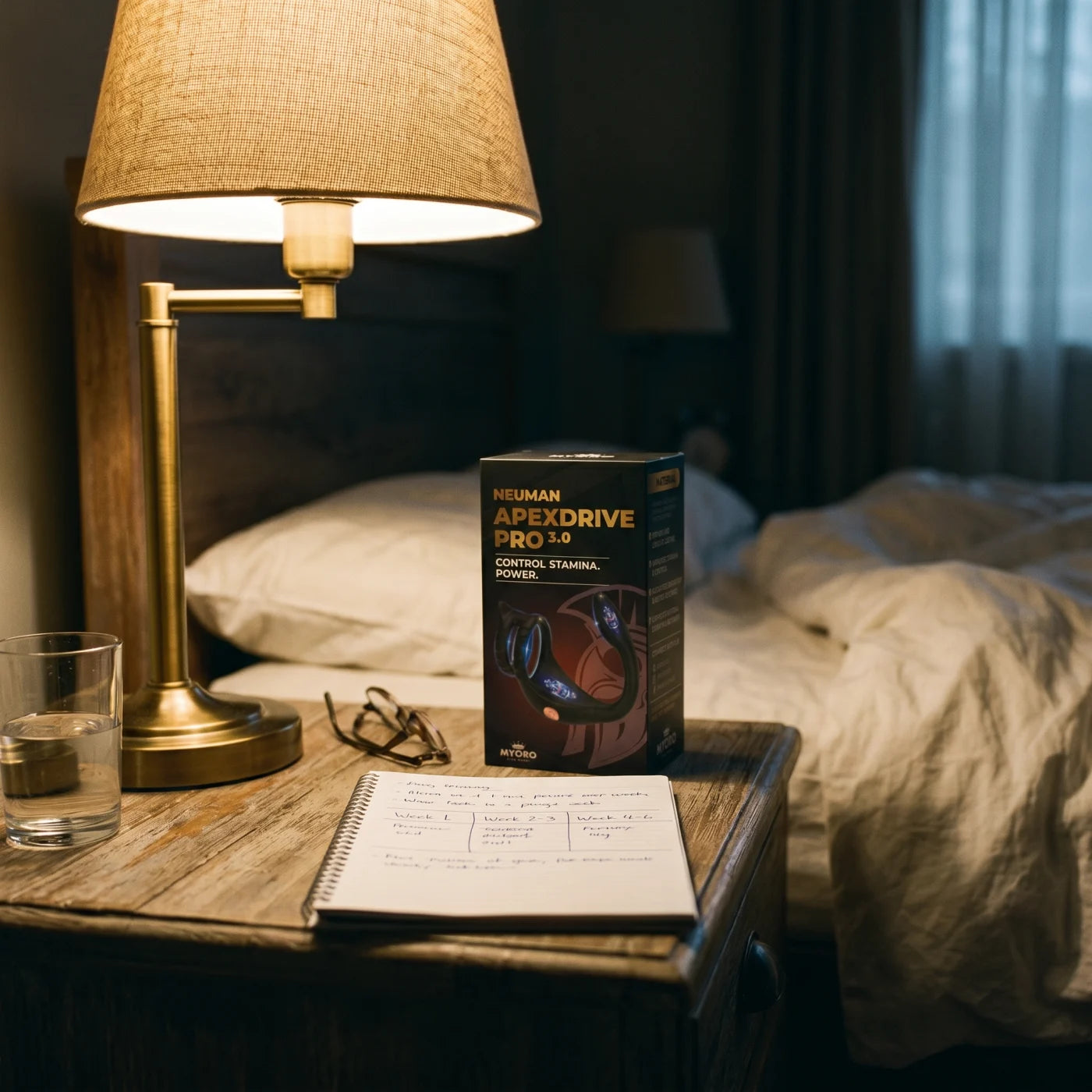 A man at home in the quiet early morning